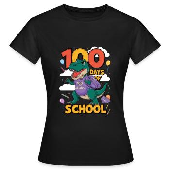 100e jour d'école 100e jour d'école pour les enfants - T-shirt Femme - noir - Devant - AI Model Female 172 dark (172cm)