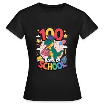 100e jour d'école 100e jour d'école pour les enfants - T-shirt Femme - noir - Devant - AI Model Female 172 dark (172cm)