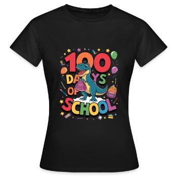 100e jour d'école 100e jour d'école pour les enfants - T-shirt Femme - noir - Devant - AI Model Female 172 dark (172cm)
