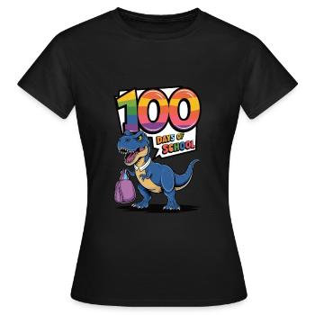 100e jour d’école 100 jour d’école des enfants - T-shirt Femme - noir - Devant - AI Model Female 172 dark (172cm)