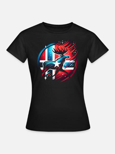Magic Elch - Frauen T-Shirt - Schwarz