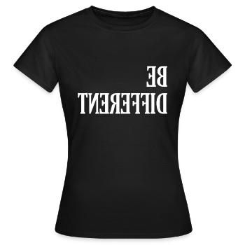 Sois différent - T-shirt Femme - noir - Devant - AI Model Female 172 dark (172cm)