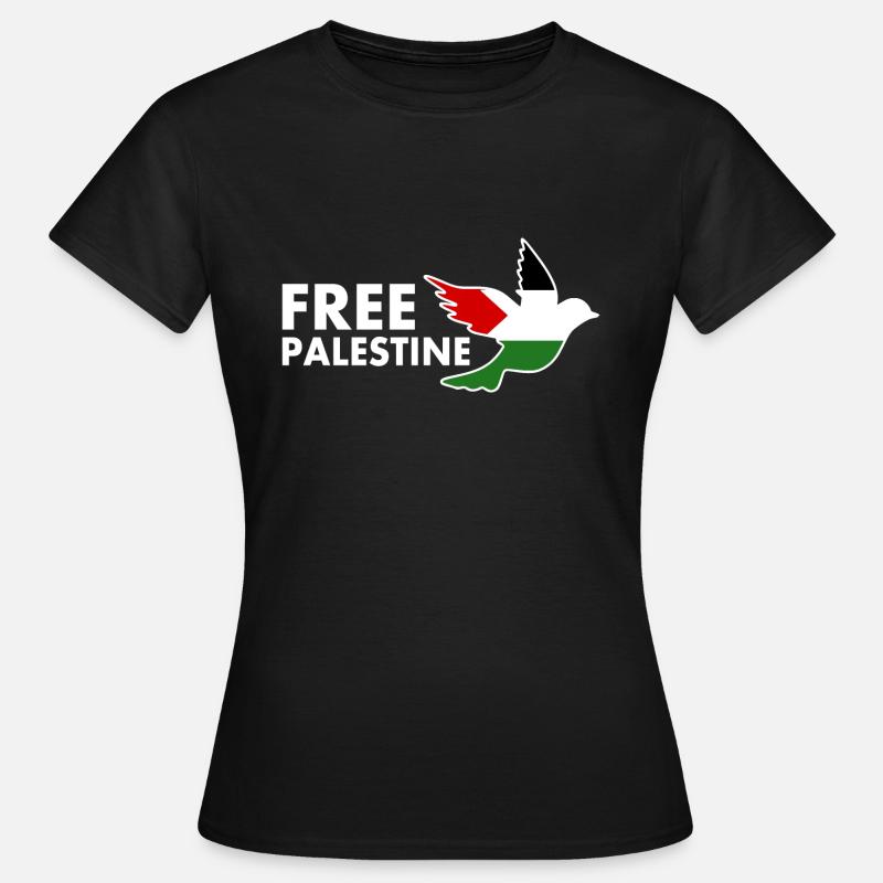 Free palestine - T-shirt dam - svart