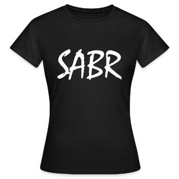 Sabr - T-shirt Femme - noir - Devant - AI Model Female 172 dark (172cm)