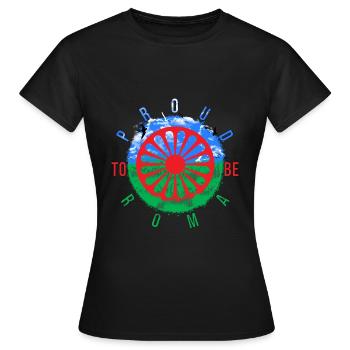 Proud to be Roma - Women's T-Shirt - black - Front - AI Model Female 172 dark (172cm)