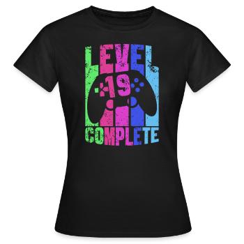 Gaming 16th Birthday Gamer Gamepad Gamer Gamer Gamer - T-shirt Femme - noir - Devant - AI Model Female 172 dark (172cm)