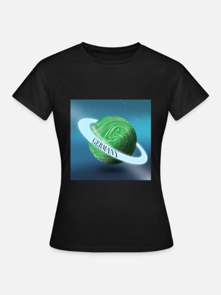 Monde allemand - T-shirt Femme - noir