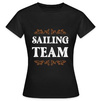 Équipage de navigation - T-shirt Femme - noir - Devant - AI Model Female 172 dark (172cm)