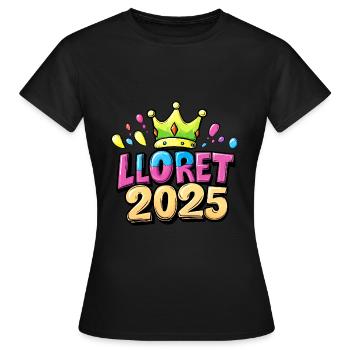 Lloret de Mar 2025 - T-shirt Femme - noir - Devant - AI Model Female 172 dark (172cm)