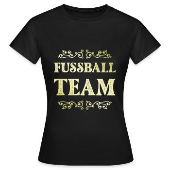 Équipe de football - T-shirt Femme - noir - Devant - AI Model Female 172 dark (172cm)
