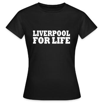 Liverpool - T-shirt Femme - noir - Devant - AI Model Female 172 dark (172cm)