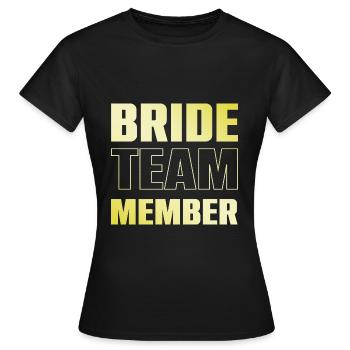 Équipe de mariée - T-shirt Femme - noir - Devant - AI Model Female 172 dark (172cm)