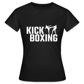 Kickboxing - Frauen T-Shirt - Schwarz - Vorne - AI Model Female 172 dark (172cm)