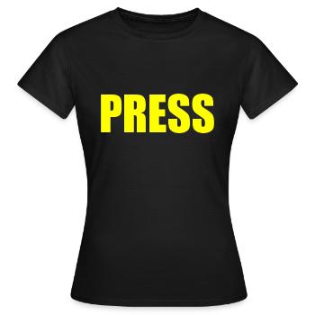 Press - T-shirt Femme - noir - Devant - AI Model Female 172 dark (172cm)