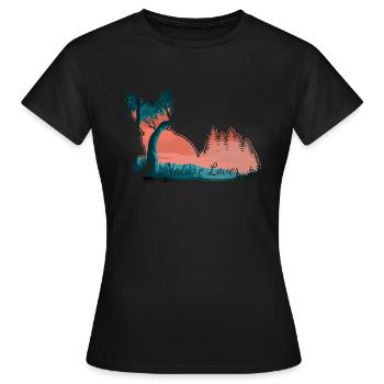Amoureux de la Nature - Renard - Renard - Nature - T-shirt Femme - noir - Devant - AI Model Female 172 dark (172cm)