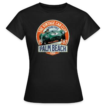 Vintage car club Palm beach grand prix - T-shirt Femme - noir - Devant - AI Model Female 172 dark (172cm)