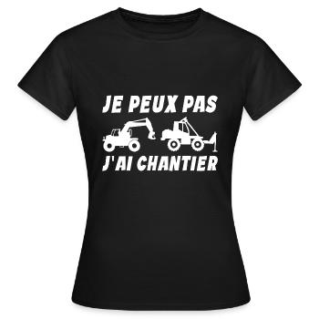 Ich kann keine Website-Arbeit haben - Frauen T-Shirt - Schwarz - Vorne - AI Model Female 172 dark (172cm)