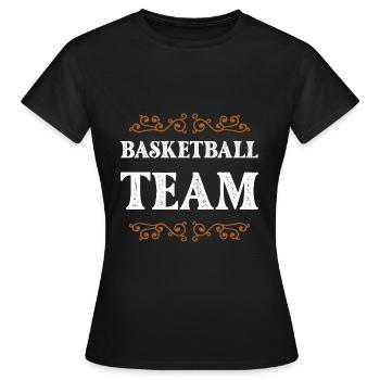 Équipe de basket-ball - T-shirt Femme - noir - Devant - AI Model Female 172 dark (172cm)