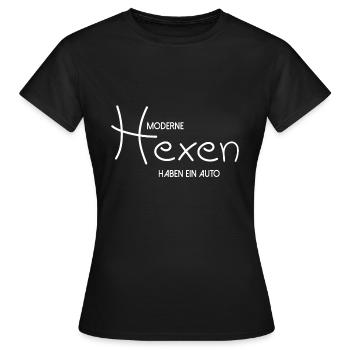 Moderne Hexen Frauen - Frauen T-Shirt - Schwarz - Vorne - AI Model Female 172 dark (172cm)