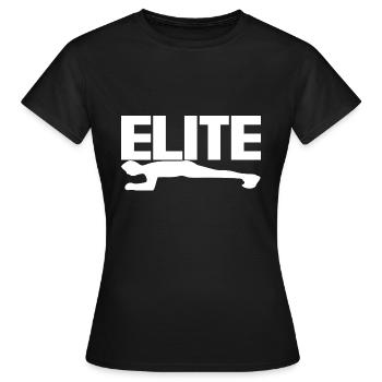 Elite Sports - Frauen T-Shirt - Schwarz - Vorne - AI Model Female 172 dark (172cm)