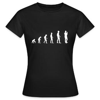 Agent secret - Evolution - T-shirt Femme - noir - Devant - AI Model Female 172 dark (172cm)