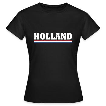 Holland flag - Women's T-Shirt - black - Front - AI Model Female 172 dark (172cm)