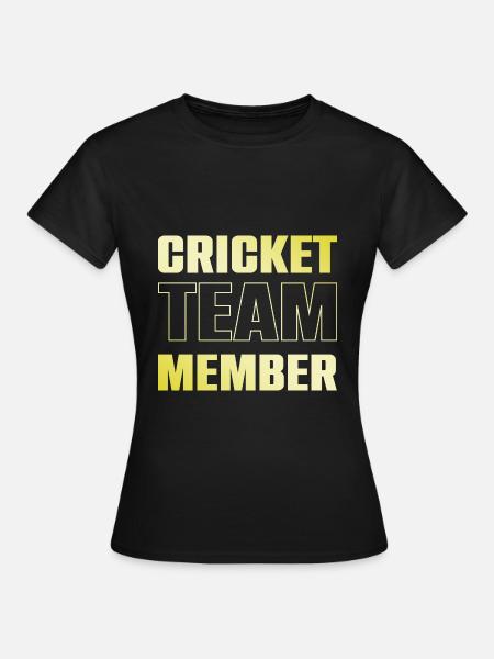 Cricket Team - Frauen T-Shirt - Schwarz