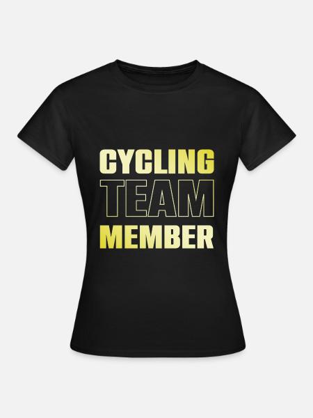Cycling Team - Frauen T-Shirt - Schwarz