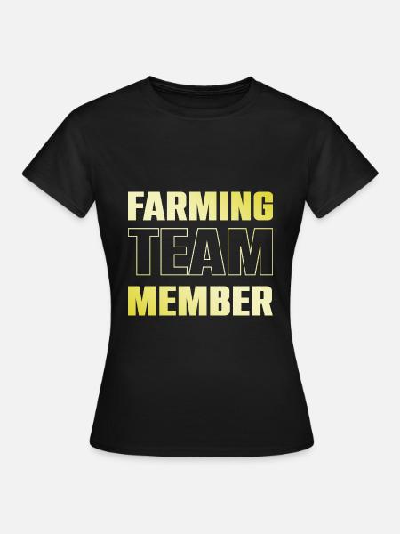 Farming Team - Frauen T-Shirt - Schwarz