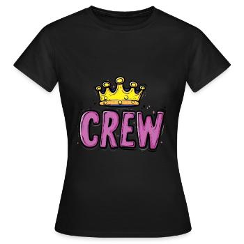 Graphiques de l’équipage - T-shirt Femme - noir - Devant - AI Model Female 172 dark (172cm)