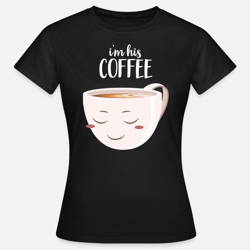 I'm His Coffee | I'm Her Donut (Part 2) - Koszulka damska - czarny