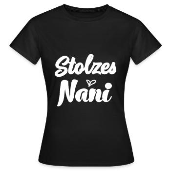 Stolzes Nani Schweiz Oma Grosi Schweizer Oma - Frauen T-Shirt - Schwarz - Vorne - AI Model Female 172 dark (172cm)