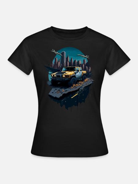 Offroad-Abenteuer | 4x4 - Frauen T-Shirt - Schwarz