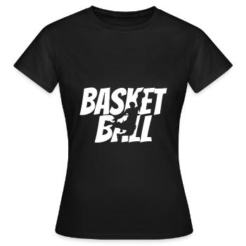 Basketballer Basketball - Women's T-Shirt - black - Front - AI Model Female 172 dark (172cm)