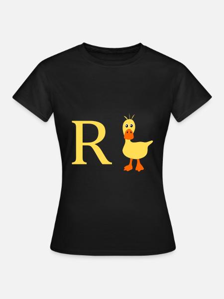 Rente Ente - Frauen T-Shirt - Schwarz