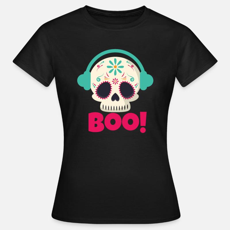 Boo Skull - Women's T-Shirt - black