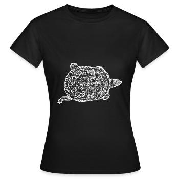 Turtle Turtles - Women's T-Shirt - black - Front - AI Model Female 172 dark (172cm)