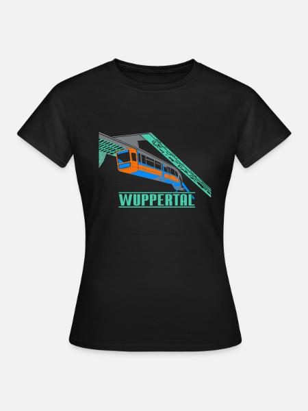 Wuppertal Schwebebahn - Frauen T-Shirt - Schwarz