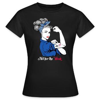 LNA Not For The Weak Strong Woman Caduceus - Women's T-Shirt - black - Front - AI Model Female 172 dark (172cm)