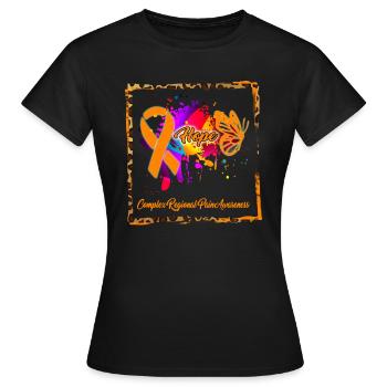 Hope Shirt, komplexes regionales Schmerzsyndrom - Frauen T-Shirt - Schwarz - Vorne - AI Model Female 172 dark (172cm)