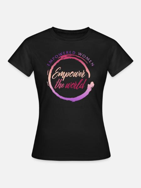 Feministisches Hemd, Empowered Women Empowered The - Frauen T-Shirt - Schwarz