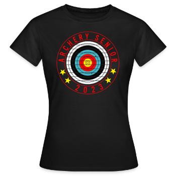 T-shirt Archery Senior 2023 - T-shirt Femme - noir - Devant - AI Model Female 172 dark (172cm)