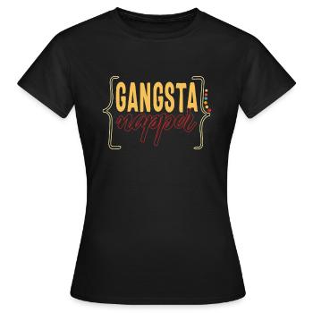 Napping Shirt, Gangsta Napper, Funny Napping - Women's T-Shirt - black - Front - AI Model Female 172 dark (172cm)