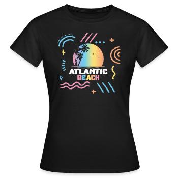 Atlantic Beach Florida Vacation Family - Women's T-Shirt - black - Front - AI Model Female 172 dark (172cm)