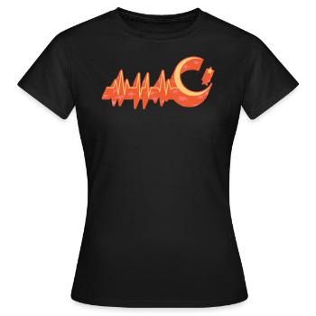 Islam Symbol Shirt, Muslim Praying Gift Vintage - Women's T-Shirt - black - Front - AI Model Female 172 dark (172cm)