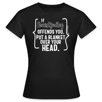 Breast Feeding Shirt, Milk Machine Tee, Mother's - Women's T-Shirt - black - Front - AI Model Female 172 dark (172cm)