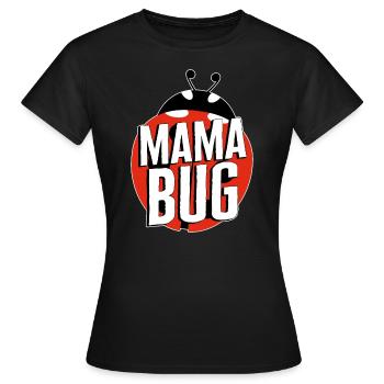 Chemise Lady Bug, Mama Bug Red Ladybug Lover - T-shirt Femme - noir - Devant - AI Model Female 172 dark (172cm)