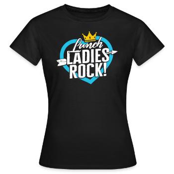 Lunch Lady Shirt, Lunch Ladies Rock Tee, - Women's T-Shirt - black - Front - AI Model Female 172 dark (172cm)
