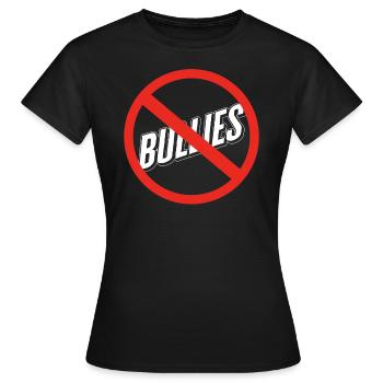 Chemise de la Journée de l’unité, intimidateurs Stop Sign tee, intimidation - T-shirt Femme - noir - Devant - AI Model Female 172 dark (172cm)