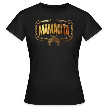 Femmes Mamacita Aztec Cinco de Mayo Campagne - T-shirt Femme - noir - Devant - AI Model Female 172 dark (172cm)